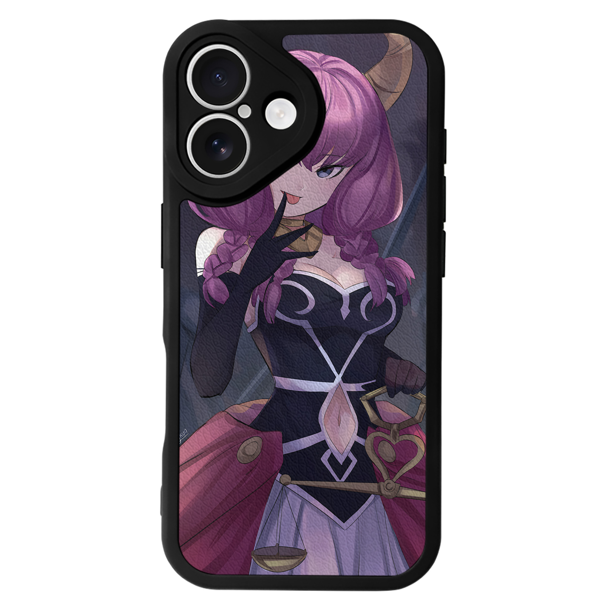 （画像用） 葬送のフリーレン Frieren 【iPhone 16シリーズ対応】シリコンスマホケース（レザー調） 材質：シリコン